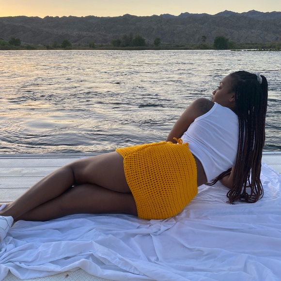 Crochet Mini Skirt - Picture 6 of 7